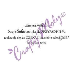Stempel gumowy Crafty Moly Oto jest Miłość